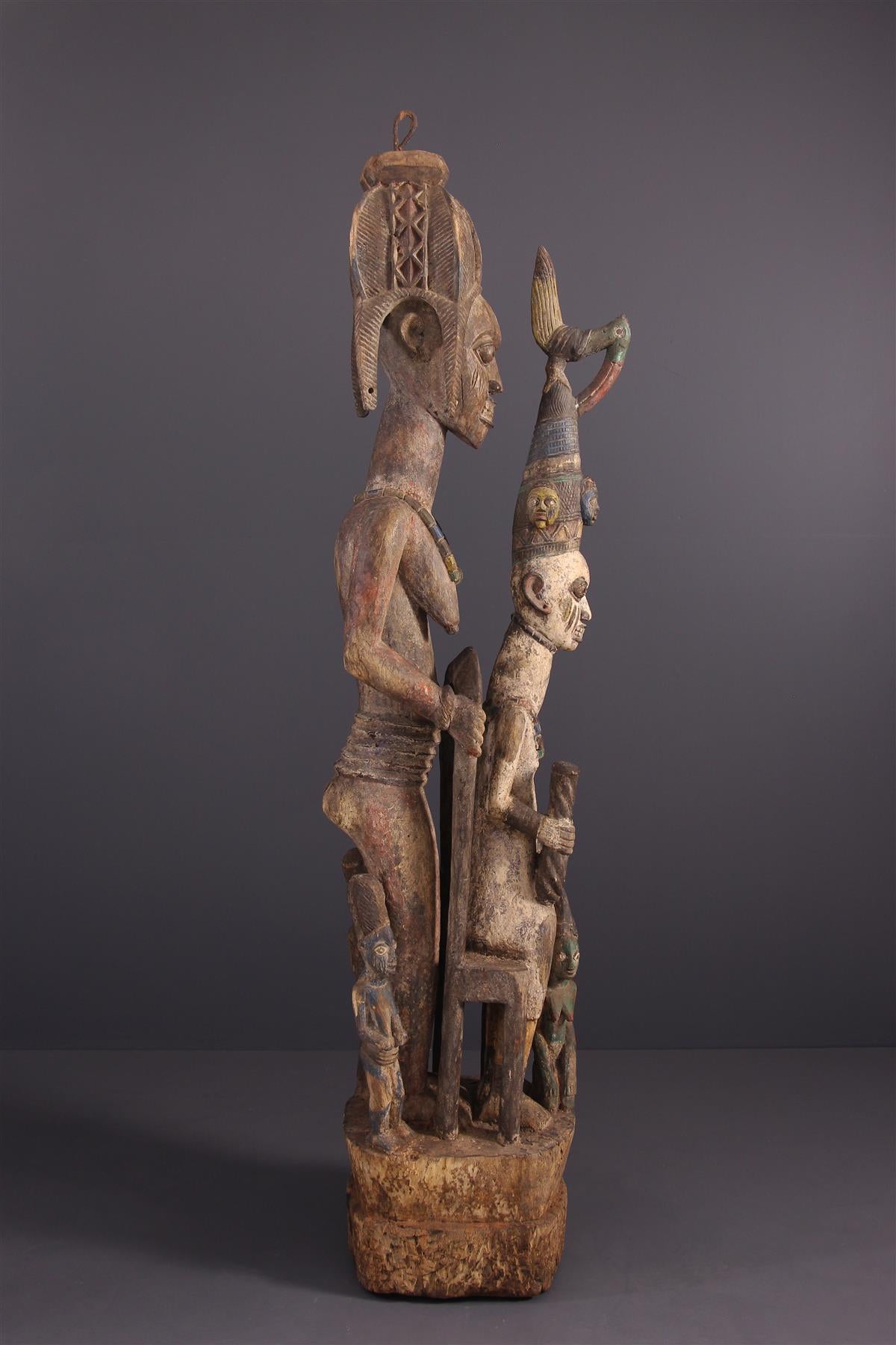 Statues Yoruba polychrome